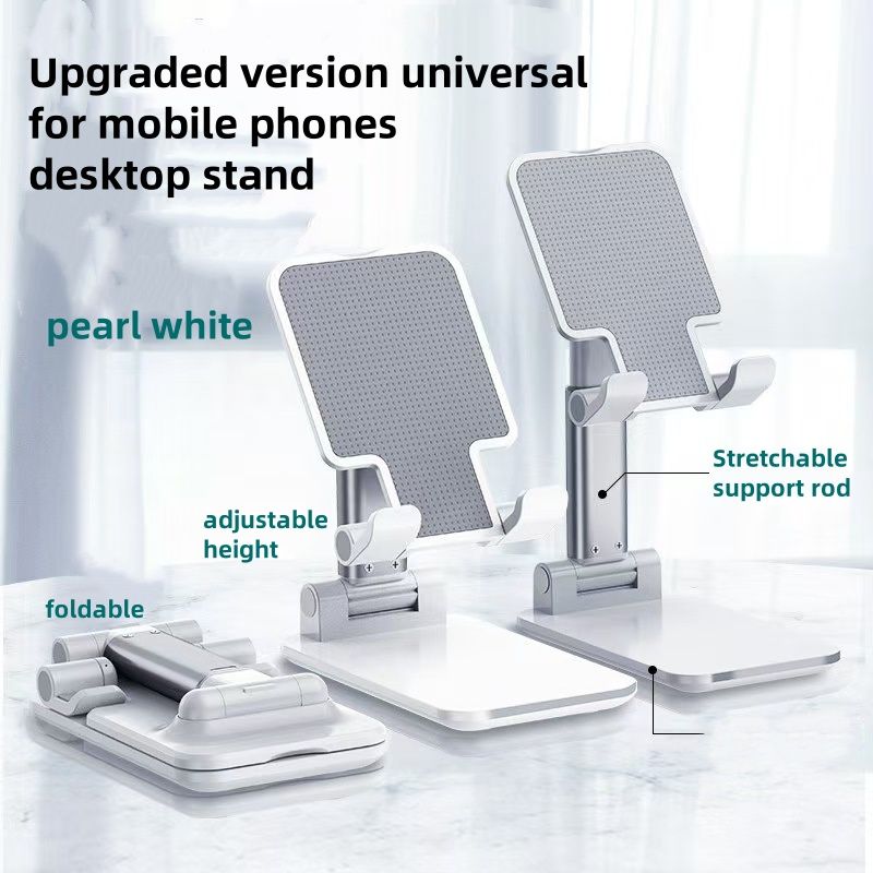 New Product Arrives Portable Foldable Lift Phone Stand Tablet Stand Phone Stand, Adjustable Angle and Height Phone Stand, Foldable Phone Stand Suitable for Desktop Installation Suitable for All Smartp