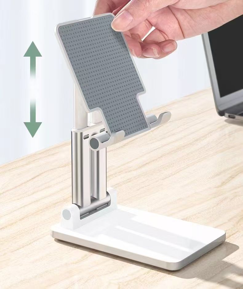 New Product Arrives Portable Foldable Lift Phone Stand Tablet Stand Phone Stand, Adjustable Angle and Height Phone Stand, Foldable Phone Stand Suitable for Desktop Installation Suitable for All Smartp
