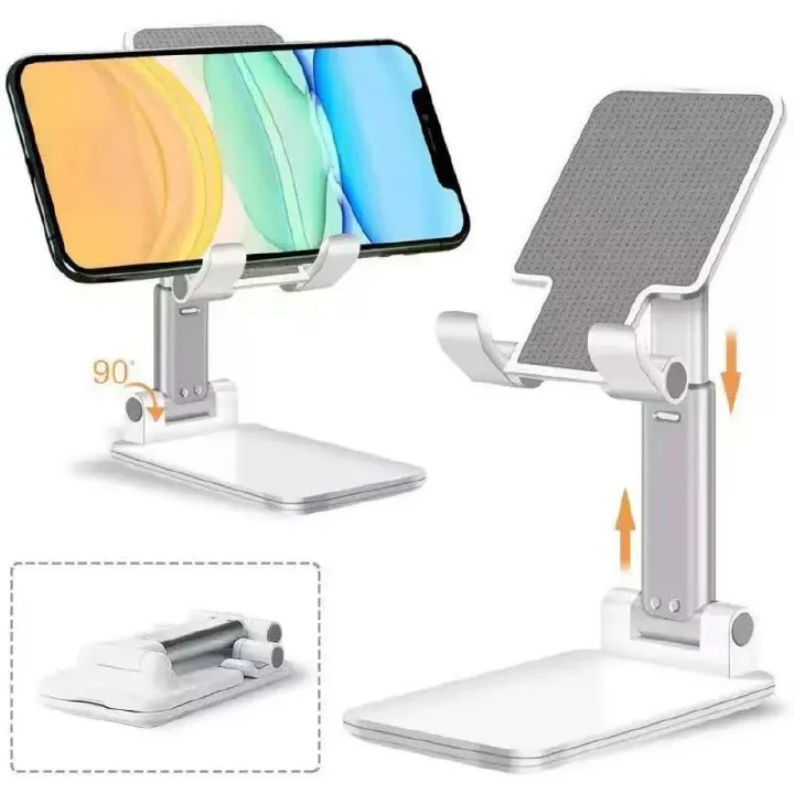 New Product Arrives Portable Foldable Lift Phone Stand Tablet Stand Phone Stand, Adjustable Angle and Height Phone Stand, Foldable Phone Stand Suitable for Desktop Installation Suitable for All Smartp