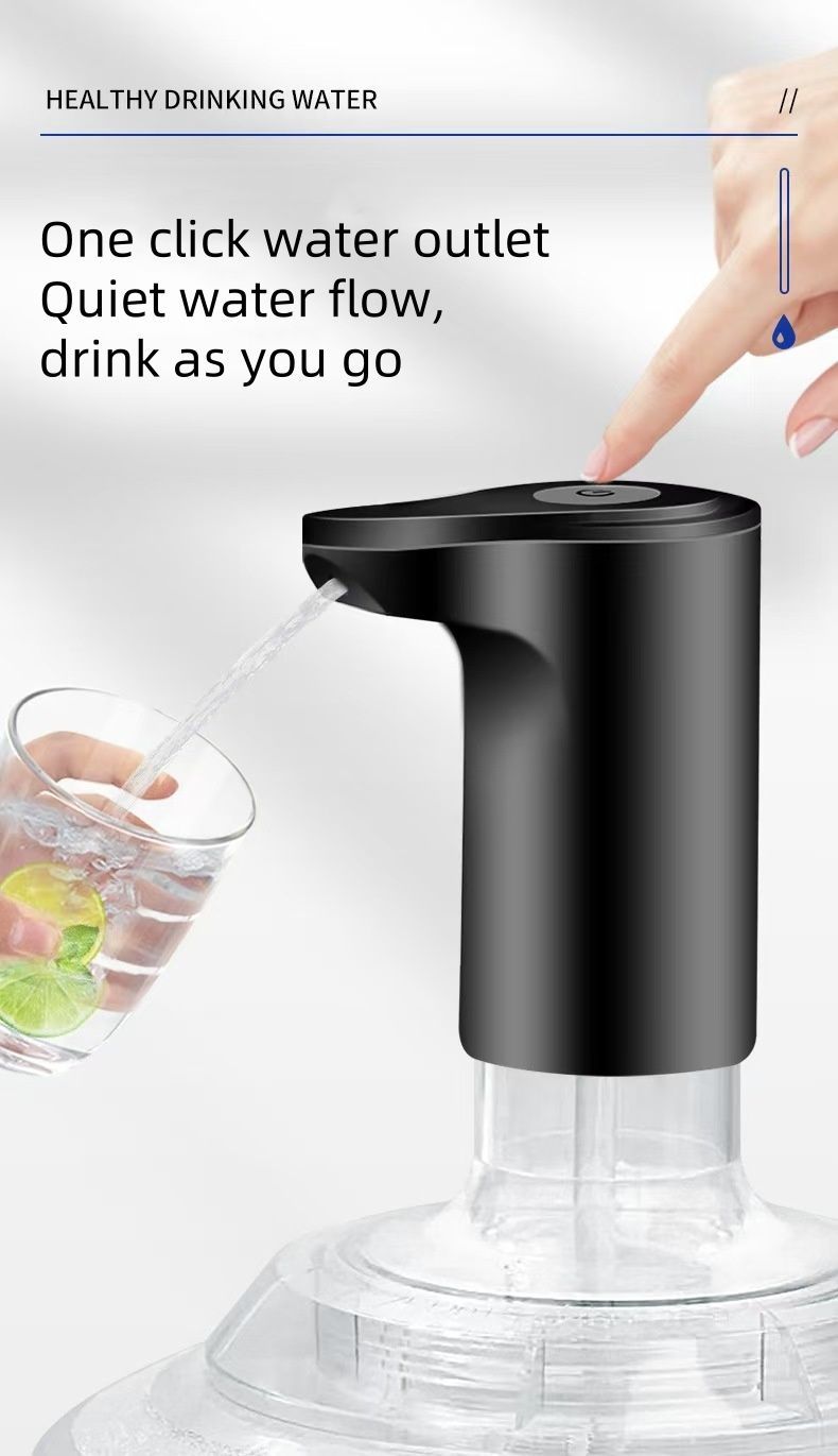 New ArrivalWater Extractor Automatic Water Bottle Pump USB Rechargeable Electric Water Bottle Filler Dispenser Portable Universal Water Bottle Pump with Switch for Home Kitchen Office Camping