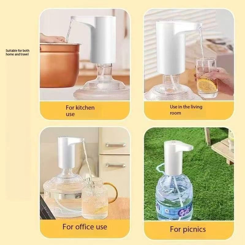 New ArrivalWater Extractor Automatic Water Bottle Pump USB Rechargeable Electric Water Bottle Filler Dispenser Portable Universal Water Bottle Pump with Switch for Home Kitchen Office Camping