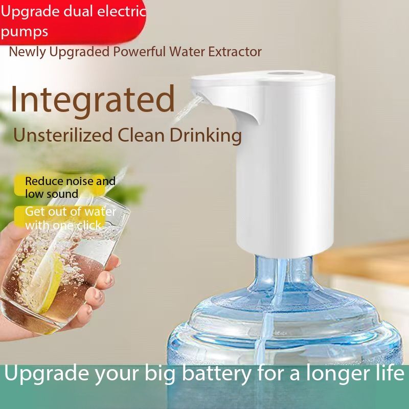 New ArrivalWater Extractor Automatic Water Bottle Pump USB Rechargeable Electric Water Bottle Filler Dispenser Portable Universal Water Bottle Pump with Switch for Home Kitchen Office Camping