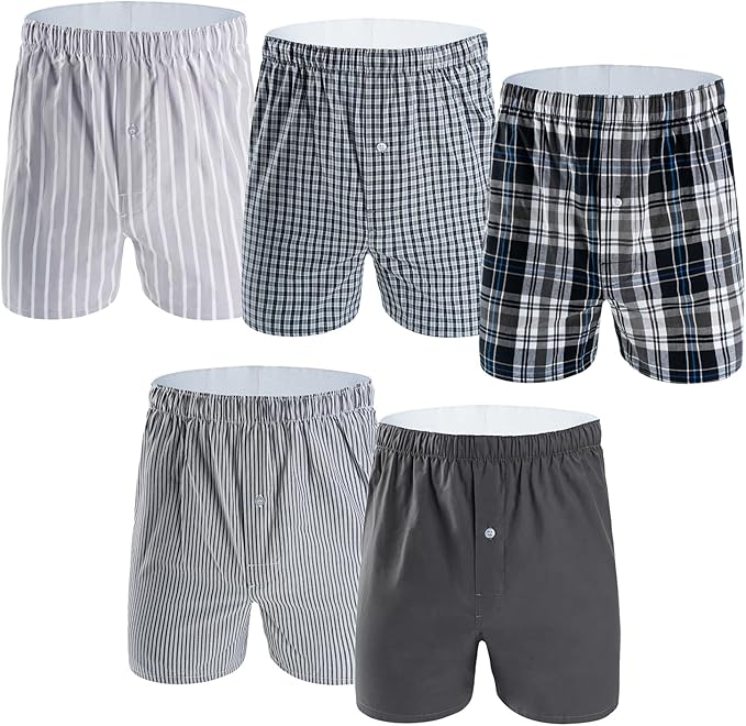 Jockey Men's Underwear Classics Full Cut 5" Boxer - 3 Pack