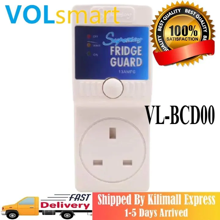 White Fridge Guard FK 13A Fridge Guard Electronics Blue Low Voltage Stabilizer Default Surge Protector Voltage Protector for Home Appliances High