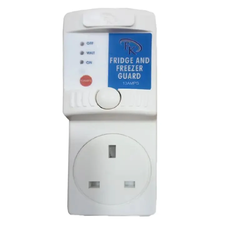 White Fridge Guard FK 13A Fridge Guard Electronics Blue Low Voltage Stabilizer Default Surge Protector Voltage Protector for Home Appliances High