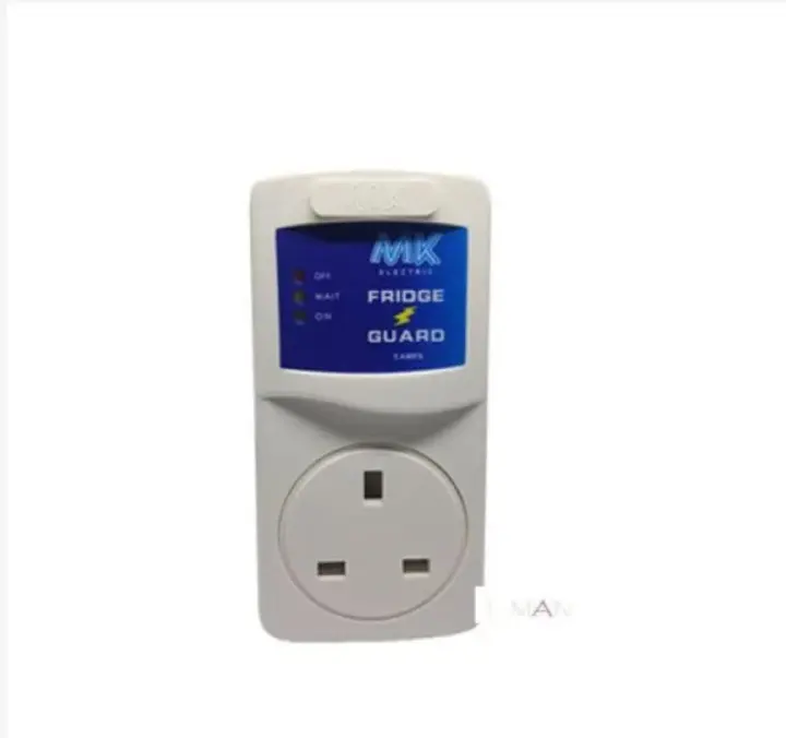 White Fridge Guard FK 13A Fridge Guard Electronics Blue Low Voltage Stabilizer Default Surge Protector Voltage Protector for Home Appliances High