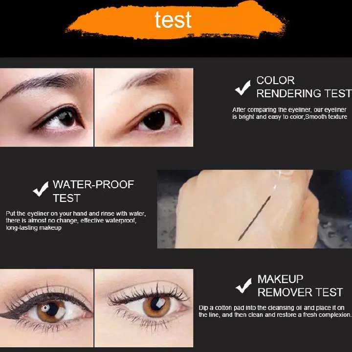 Eyeliner Pen Waterproof Long Lasting Eye Liner Pencil Quick Drying Not Bloom Natural Eyeliner Liquid Pen Cosmetic Tools Professional Makeup view 5