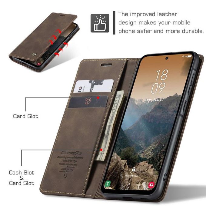Rich Boss Leather Flip Cover Samsung Galaxy A15 Black