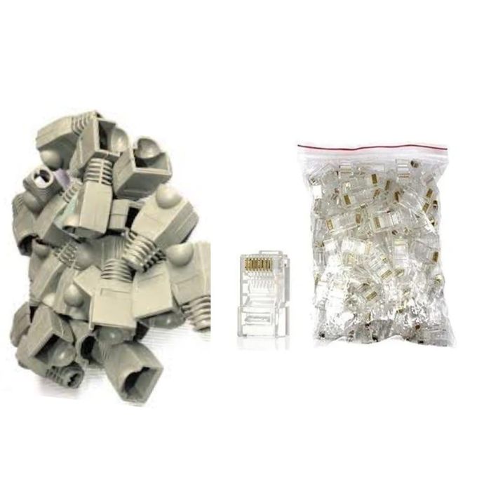 Best price for 100PCS Cat6 RJ45 Cat5e RJ45 Connectors UTP Network Plug+ ...
