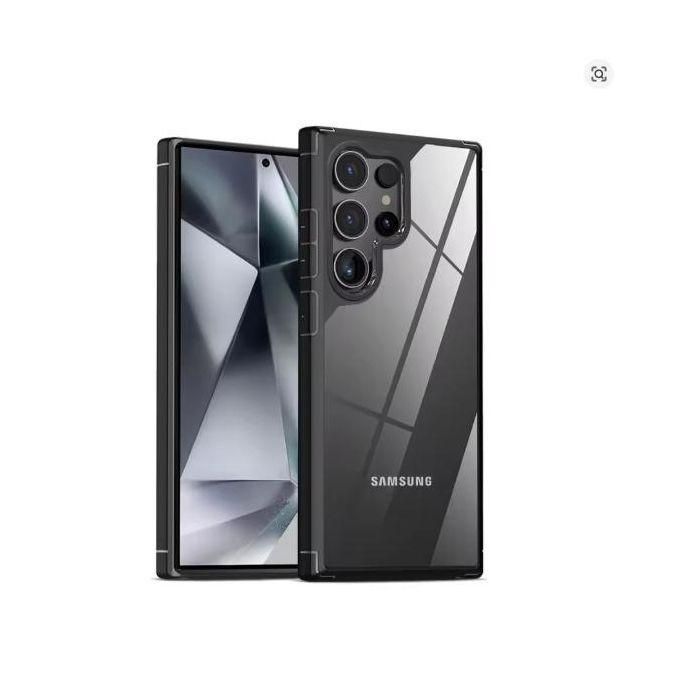 Samsung Galaxy s23 ultra Transparent, Clear and Colorless with Black Edges New Skin Unique and Stylish Phone Case/ Cover