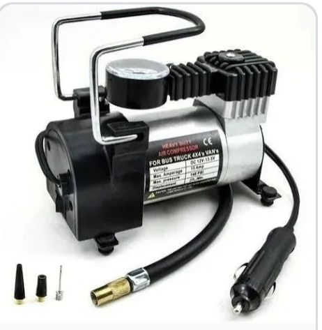 🍒PRICE DROPPED 🍒1-Cylinder Air Compressor Tyre Inflator for Cars, Motorcycles, Bikes and Home Use with Quick Inflation and Portable Design.Compact and lightweight design ensures easy storage and por