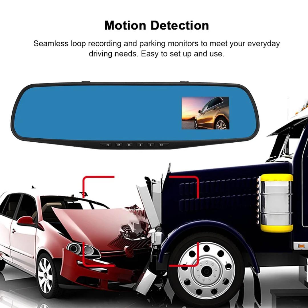 DRV dash cam rearview mirror