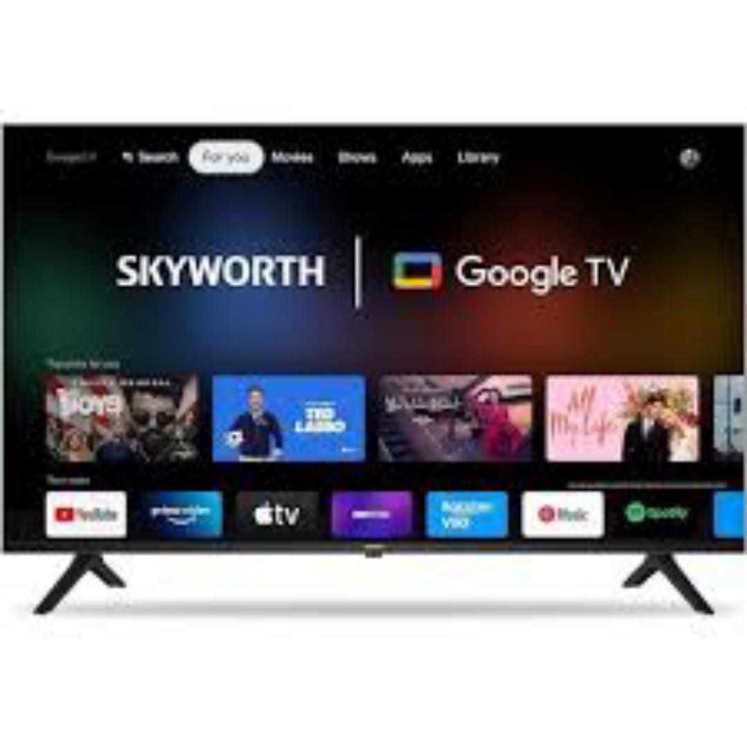 SKYWORTH 43" INCH BLUETOOTH ENABLED FRAMELESS FHD SMART TV ANDROID TELEVISION NETFLIX YOUTUBE 43 INCH BUILT-IN WIFI APPSTORE 1GB RAM 8GB ROM 2*USB PORTS,3*HDMI PORT-1 YEAR WARRANTY