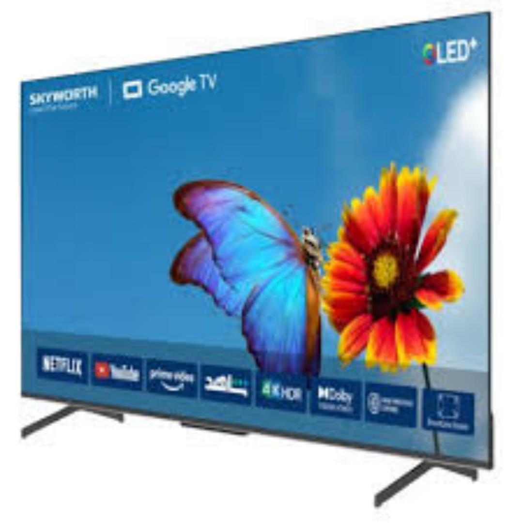 Skyworth 50Q6500G, 50-inches 4K QLED 2024 Frameless Google TV, Black (1YR WRTY).VIVID QUALITY PICTURE AND VIDEO QUALITY