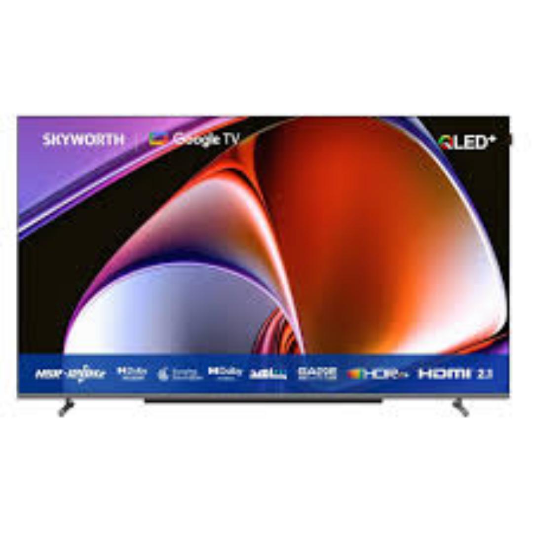 Skyworth 65" Inch 65Q6500G 4K UHD QLED Smart Google Android TV, Netflix, Prime Video, Youtube Television + Tv guard and Wall bracket -1 Year Warranty