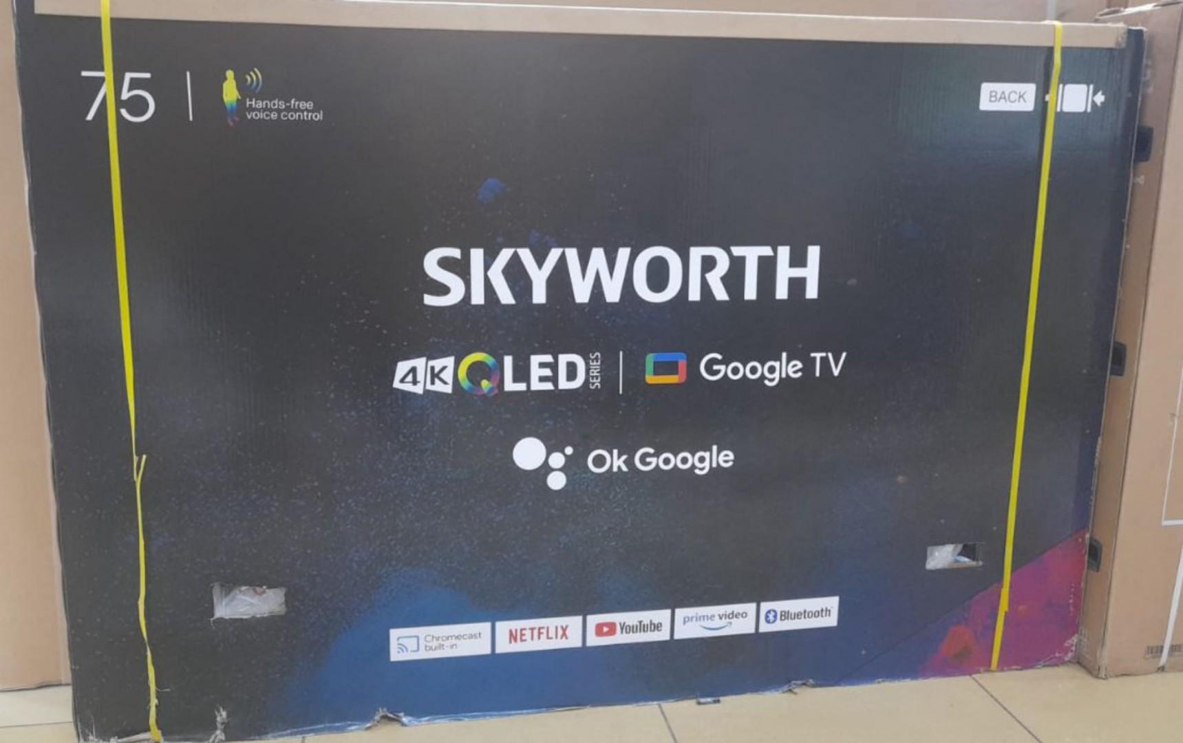 Skyworth 75 Inch QLED 4K Smart Google TV 75SUE9500 1 year warranty