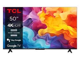 TCL 50'' Inch V6B 2024 Model Smart UHD 4K Frameless LED TV, YouTube, Netflix ,Prime video,DSTV,Google tv-Smart tvs