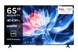 TCL 65T6C-65’’ QLED 4K ULTRA HD HDR FRAMELESS GOOGLE TV, SMART FIRE TV WITH DOLBY VISION & ATMOS, HDR10+, VOICE COMMAND FUNCTION & ASK ALEXA( NEW 2025 MODEL