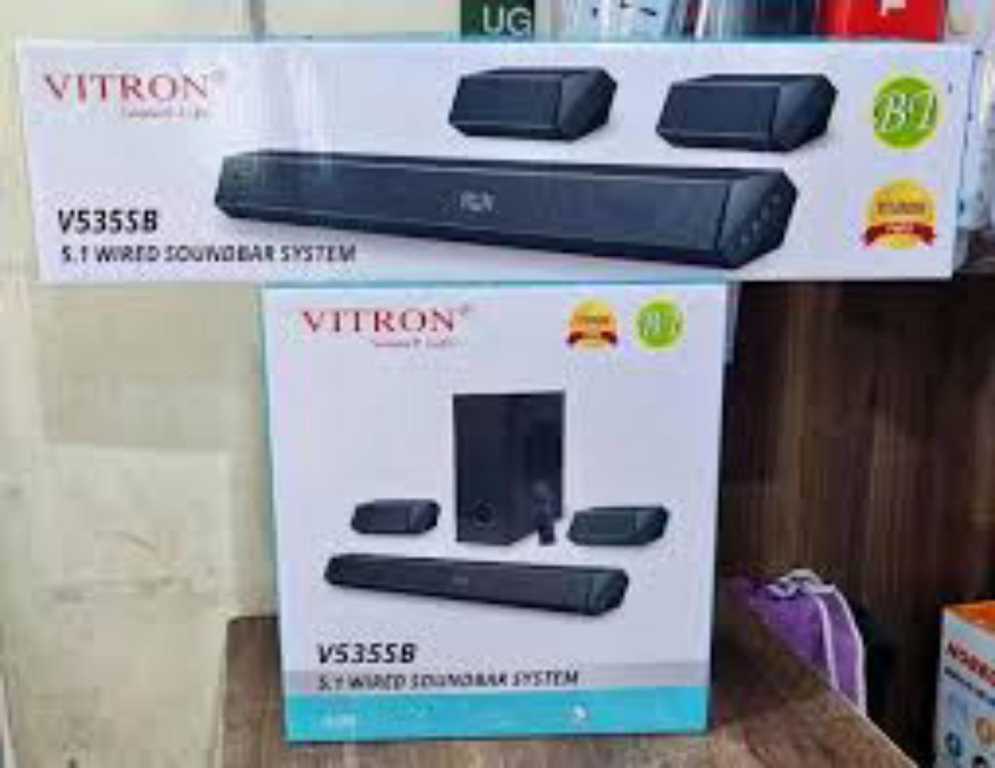 Vitron V535SB- 5.1ch Soundbar System With Bluetooth, Black