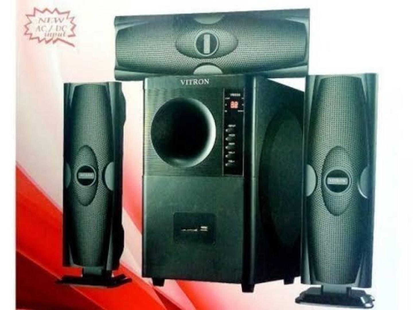 Vitron V635 3.1CH Multimedia X-Bass Speaker System Home Theatre System AC/DC Subwoofer Bluetooth Woofer USB/SD/FM Home Audio System with Remote Control