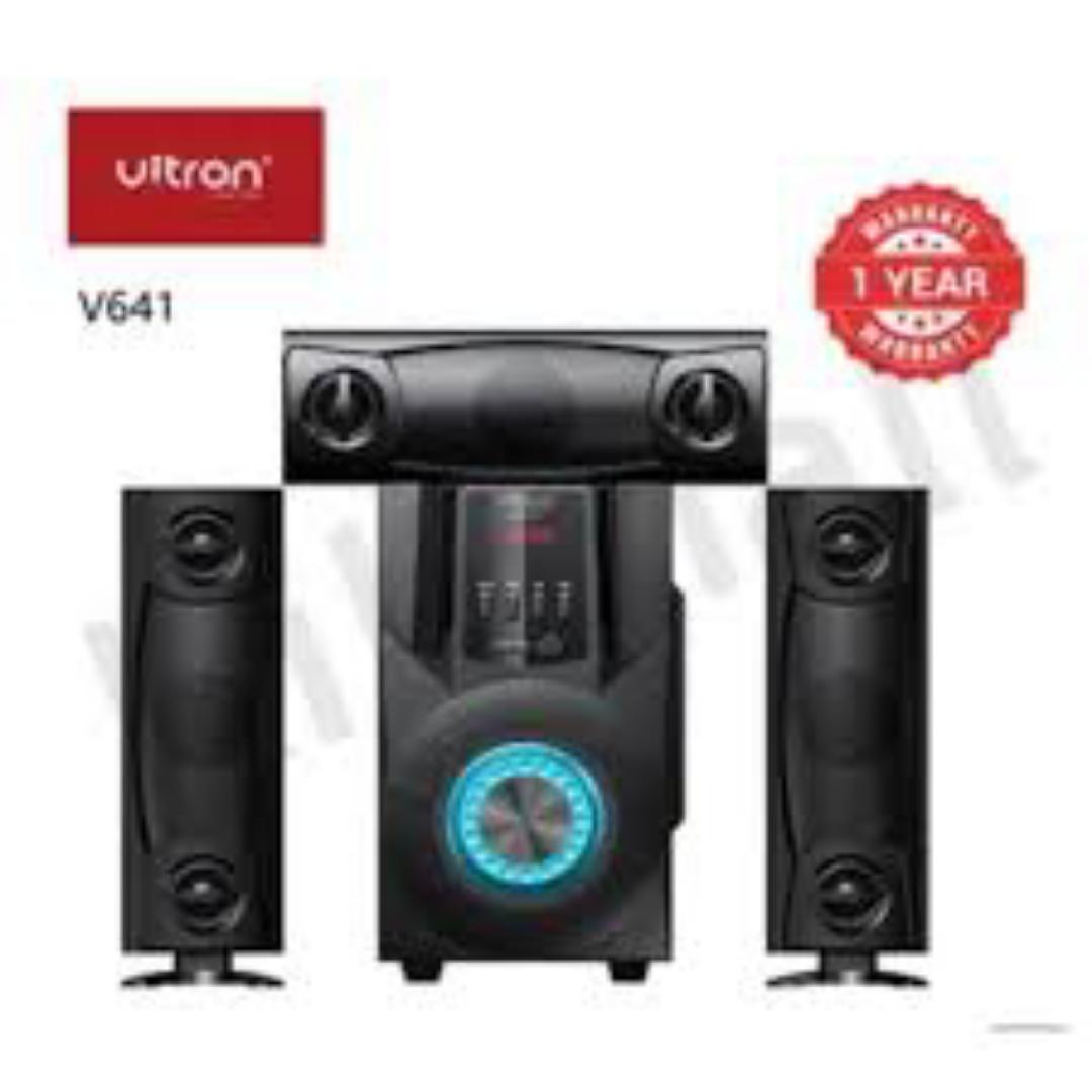 Vitron 3.1CH V641 X-Bass Home Theatre System with Remote Control BT Speaker System AC/DC Subwoofer Home Audilo System USB SD MP3 FM Radio 10000W