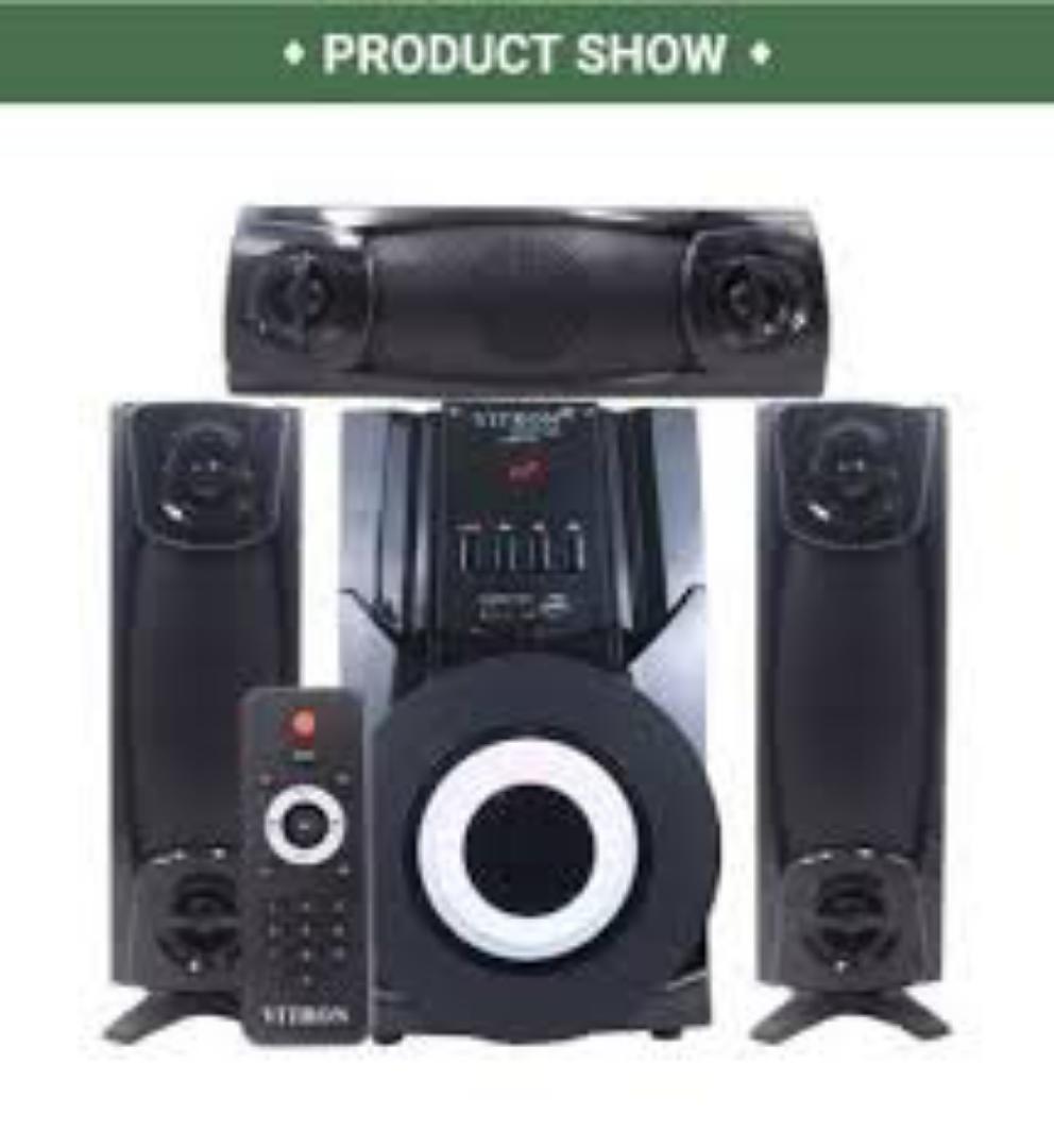 Vitron 3.1CH V641 X-Bass Home Theatre System with Remote Control BT Speaker System AC/DC Subwoofer Home Audilo System USB SD MP3 FM Radio 10000W