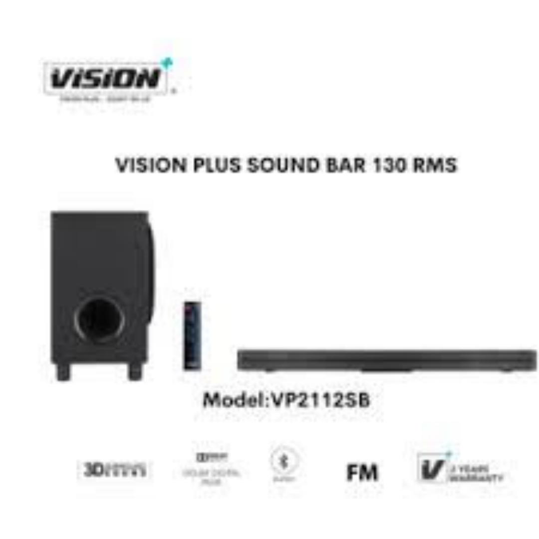VISION PLUS VP2112SB SOUND BAR SYSTEM Bluetooth, digital FM radio, with USB and audio inputs