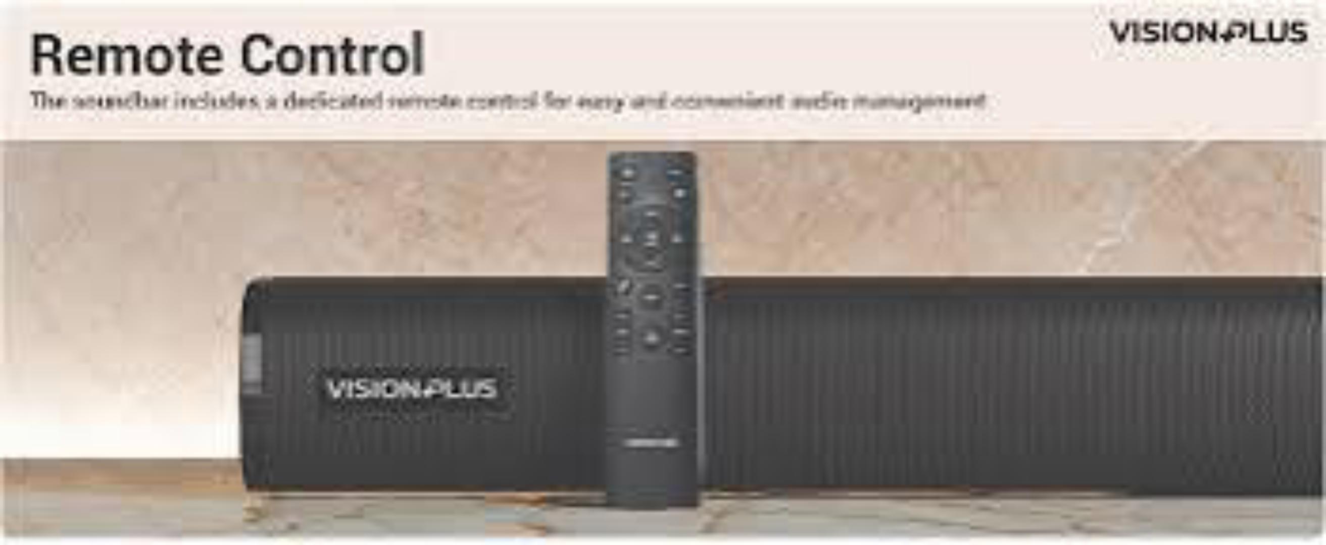 Vision Plus VP2113SB Soundbar Deep Bass 2.1 CH Sound Bar 360W Source input: BT/ USB/ OPTICAL/ HDMI/ AUX