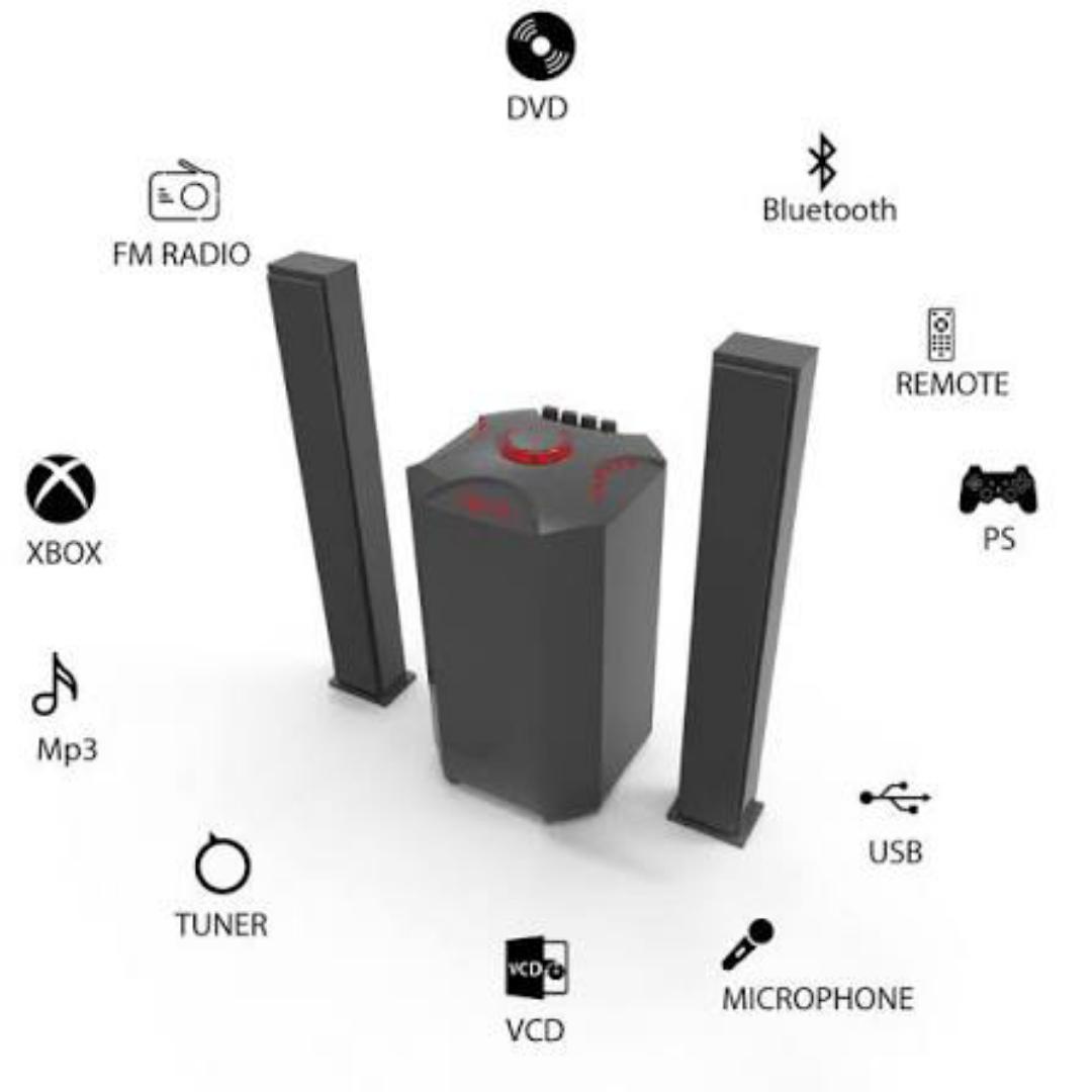 JTC J801PRO 2.1CH Subwoofer Speaker System HOMETHEATRE -12,000W