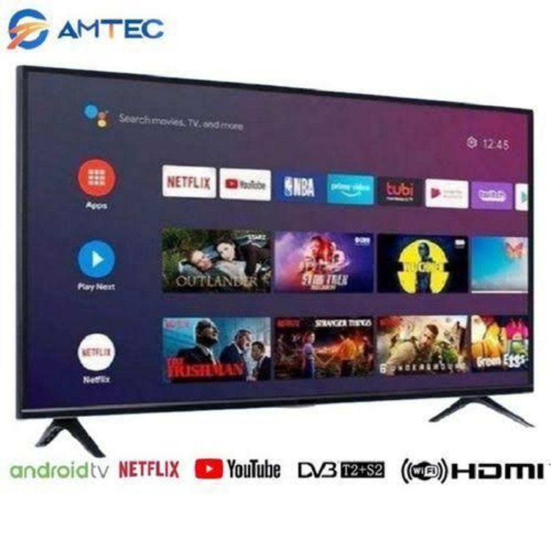 Amtec 43L12 43" Inch TV Bluetooth Smart Android Television,YOUTUBE,NETFLIX,USB HDMI TELEVISIONS+1 YEAR WARRANTY