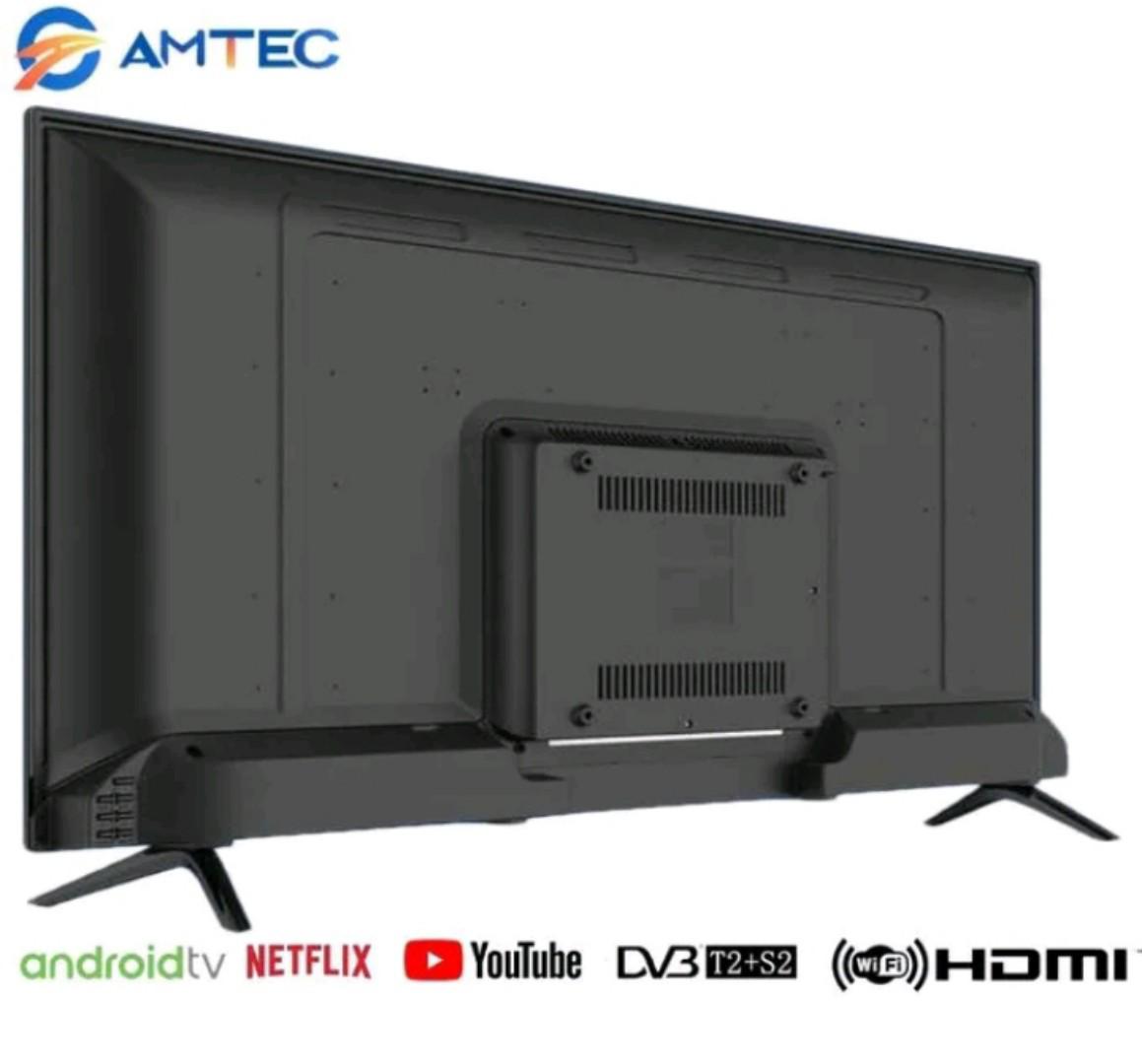 Amtec 43L12 43" Inch TV Bluetooth Smart Android Television,YOUTUBE,NETFLIX,USB HDMI TELEVISIONS+1 YEAR WARRANTY