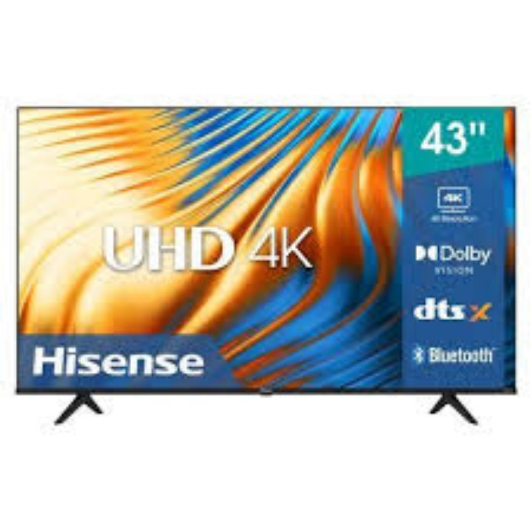 HISENSE 43'' Inch 43A6 SERIES ULTRA HD 4K TELEVISION ,43INCH BLUETOOTH ENABLED TV, WIFI CONNECTIVITY,SMART  , HDR Frameless,Netflix-Youtube LED TV,DOLBY AUDIO,VIDAA OS