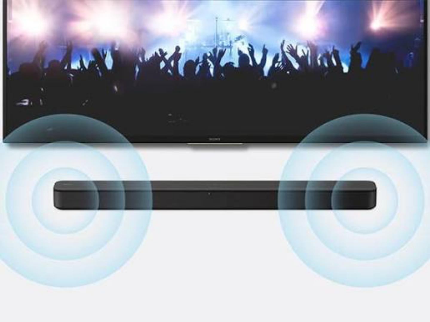 Sony HT-S100F 120W Wireless Single Soundbar with Bluetooth Clear & Powerful Sound Easy Setup, Deep Bass, Immersive Experience-1 YEAR WARRANTY