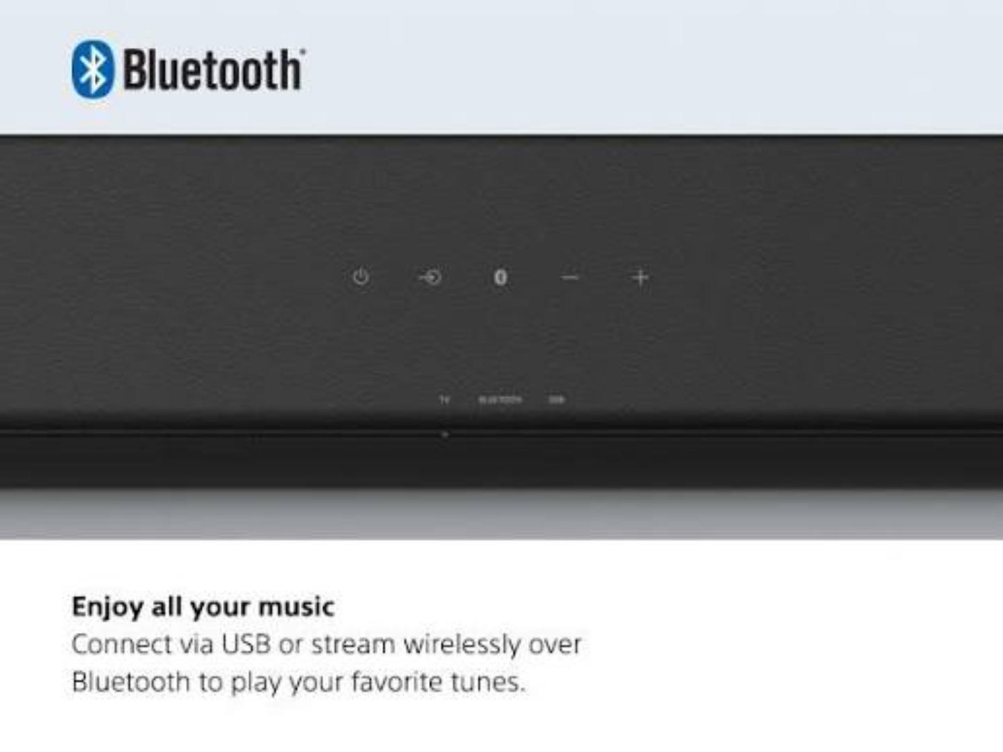 Sony HT-S100F 120W Wireless Single Soundbar with Bluetooth Clear & Powerful Sound Easy Setup, Deep Bass, Immersive Experience-1 YEAR WARRANTY