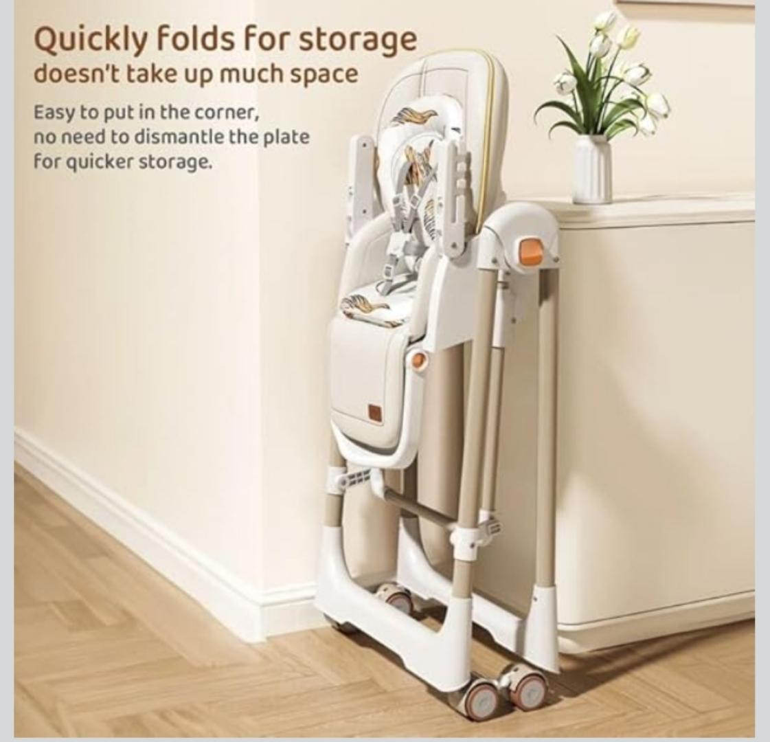 3 in 1 Baby Feeding Chair Multifunction Rocking Soothing High Chair (Unisex)