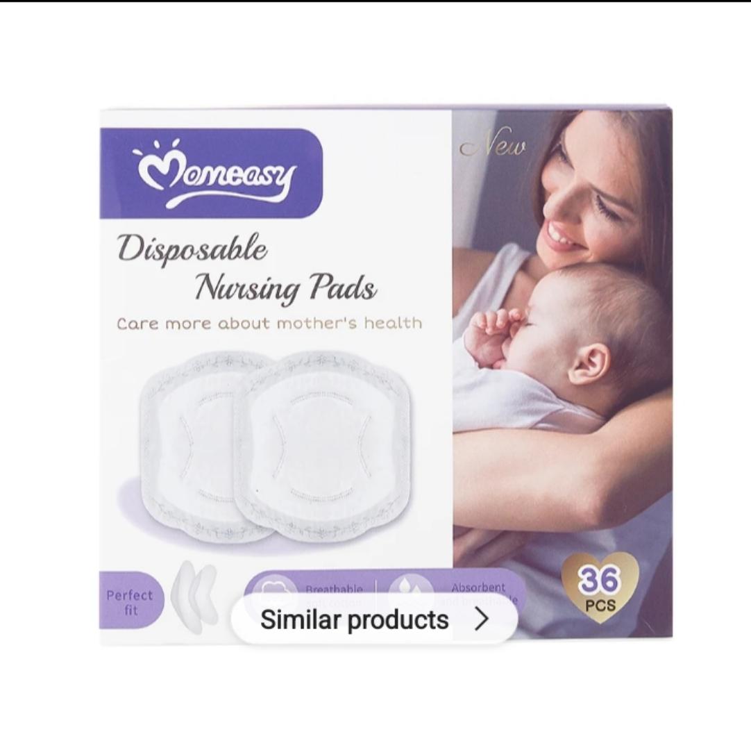 Momeasy Disposable Breast Pads – 36-Piece Ultra-Absorbent, Soft & Leak-Proof Nursing Pads for Breastfeeding Moms Individually Wrapped & Comfortable Fit