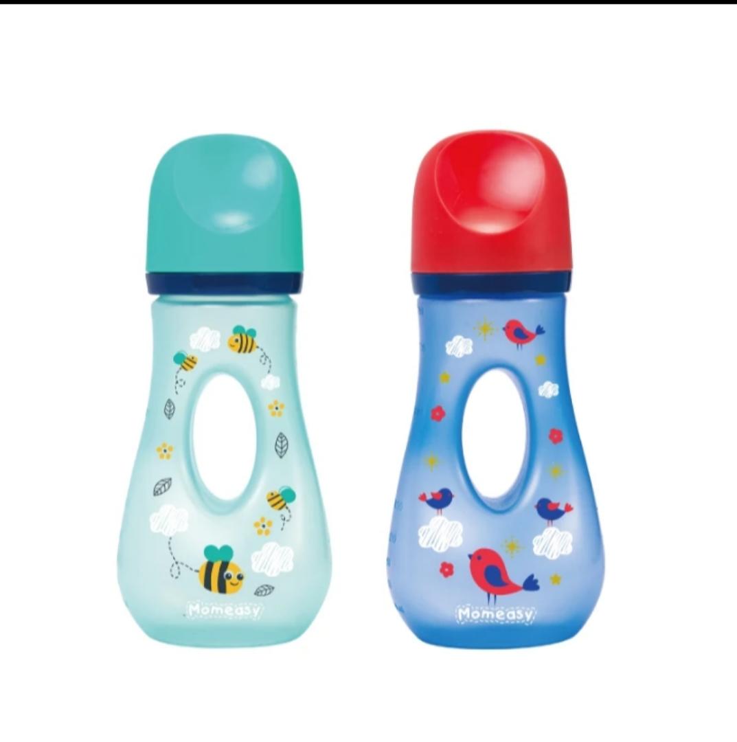 Momeasy Wide-Neck Anti-Colic Feeding Bottle 240ml (44768) (1pc) – BPA-Free, Ergonomic Design ✨