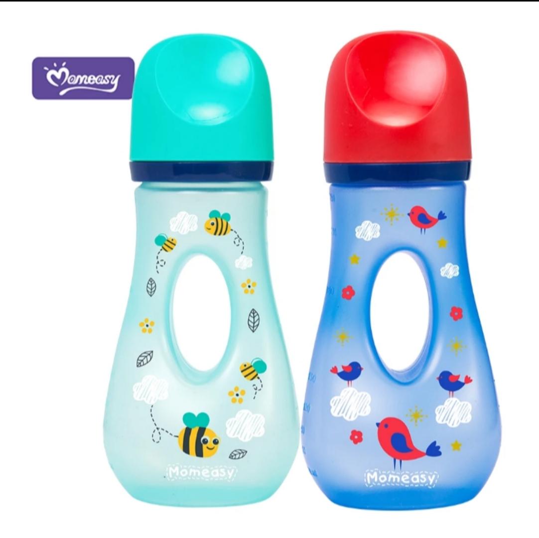Momeasy Wide-Neck Anti-Colic Feeding Bottle 240ml (44768) (1pc) – BPA-Free, Ergonomic Design ✨