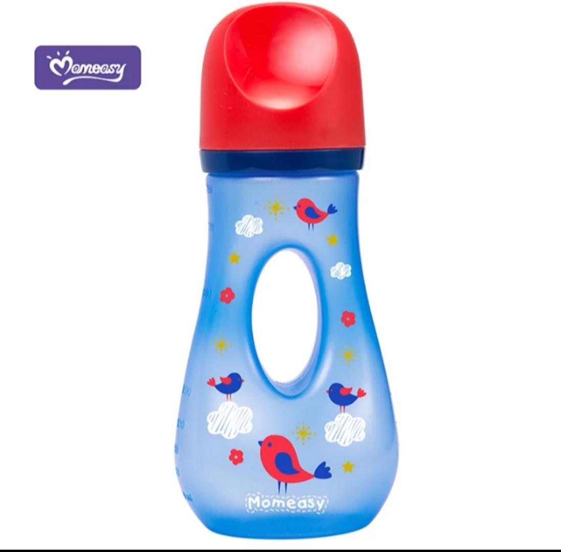 Momeasy Wide-Neck Anti-Colic Feeding Bottle 240ml (44768) (1pc) – BPA-Free, Ergonomic Design ✨