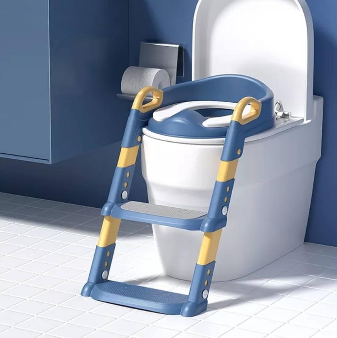 Potty Training Seat with Step Stool Ladder,Potty Training Toilet for Kids Boys Girls,Toilet Training Potty Seat Sturdy Comfortable Built in Non-Slip Steps Soft Pad for Baby Boys Girls