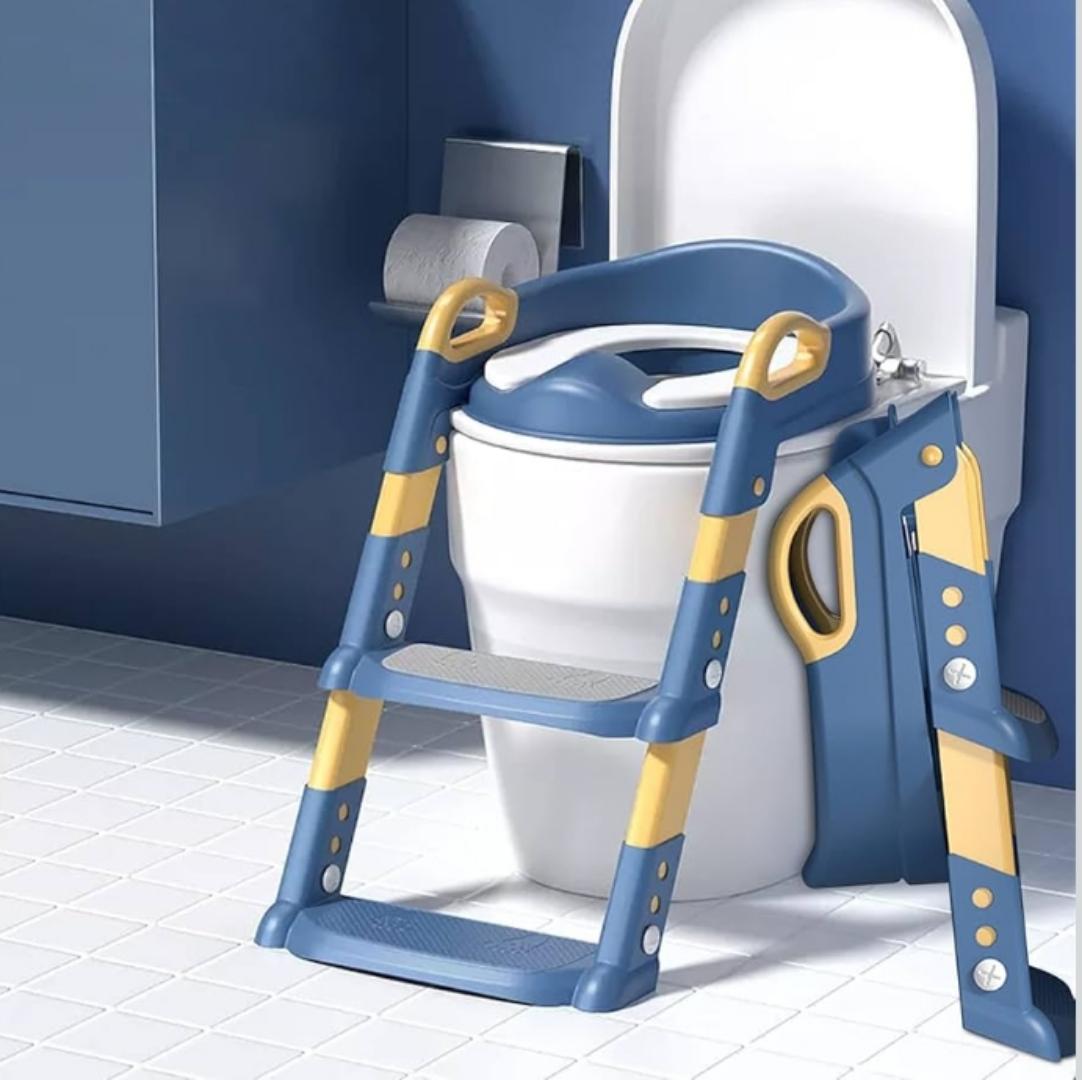 Potty Training Seat with Step Stool Ladder,Potty Training Toilet for Kids Boys Girls,Toilet Training Potty Seat Sturdy Comfortable Built in Non-Slip Steps Soft Pad for Baby Boys Girls