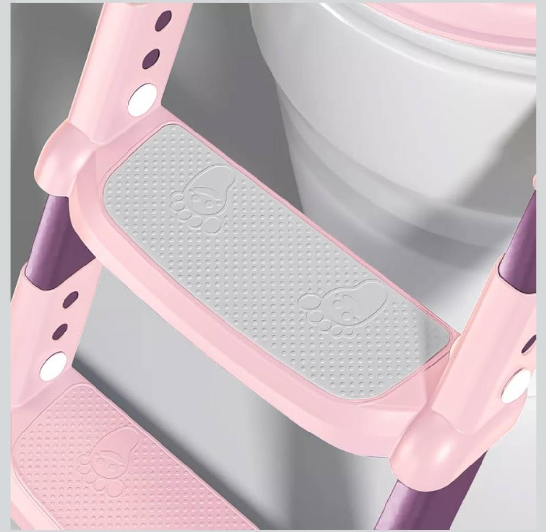 Potty Training Seat with Step Stool Ladder,Potty Training Toilet for Kids Boys Girls,Toilet Training Potty Seat Sturdy Comfortable Built in Non-Slip Steps Soft Pad for Baby Boys Girls