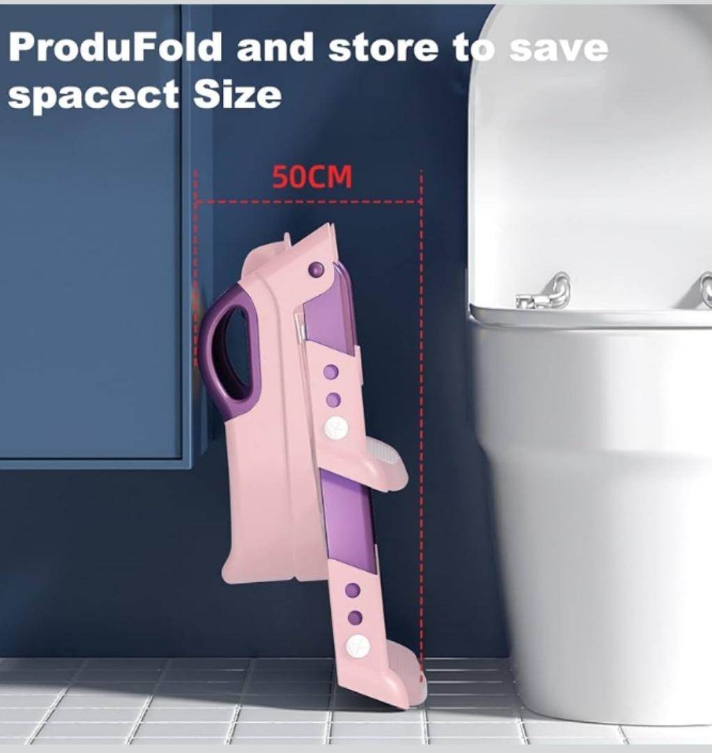 Potty Training Seat with Step Stool Ladder,Potty Training Toilet for Kids Boys Girls,Toilet Training Potty Seat Sturdy Comfortable Built in Non-Slip Steps Soft Pad for Baby Boys Girls