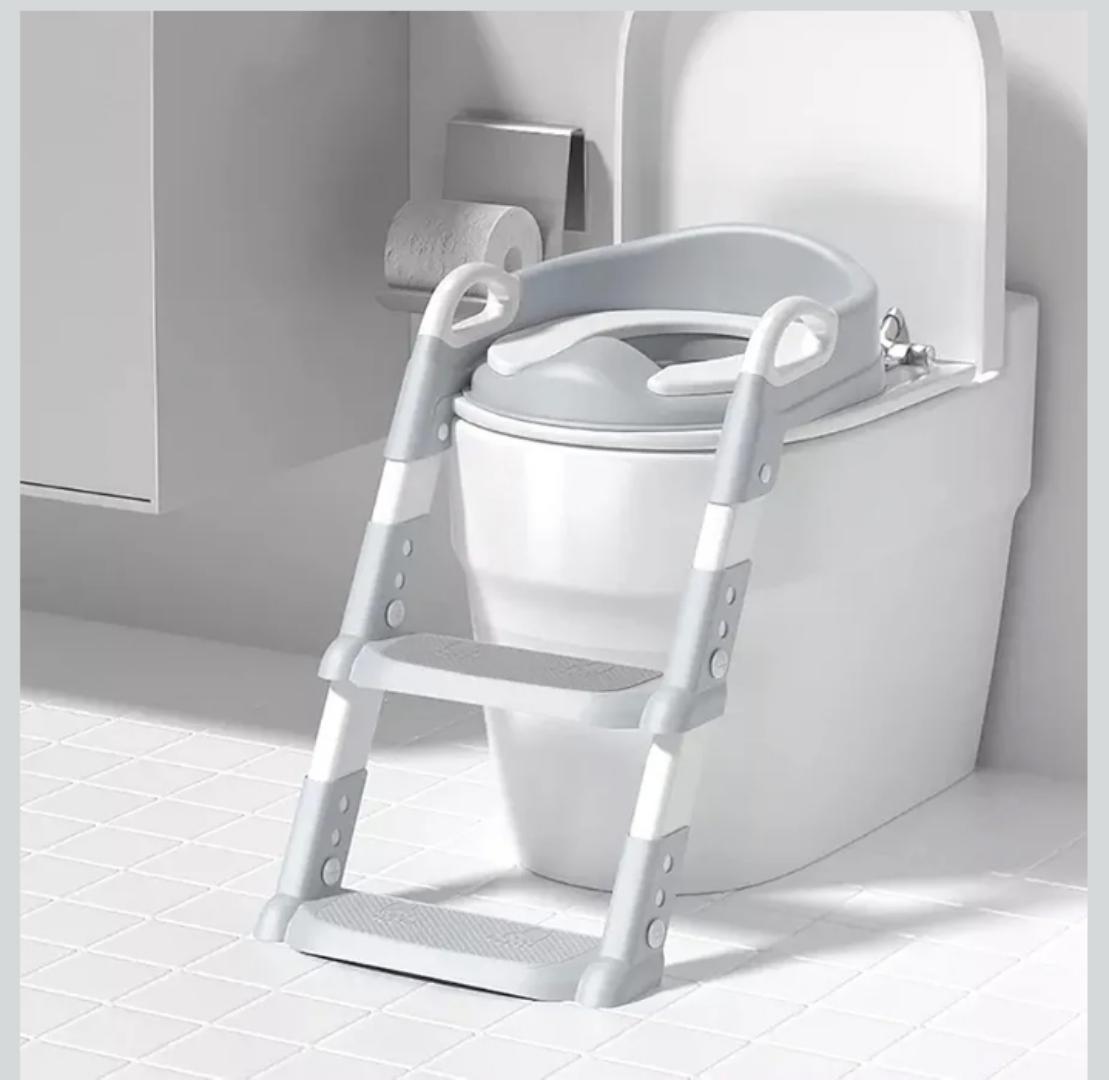 Potty Training Seat with Step Stool Ladder,Potty Training Toilet for Kids Boys Girls,Toilet Training Potty Seat Sturdy Comfortable Built in Non-Slip Steps Soft Pad for Baby Boys Girls