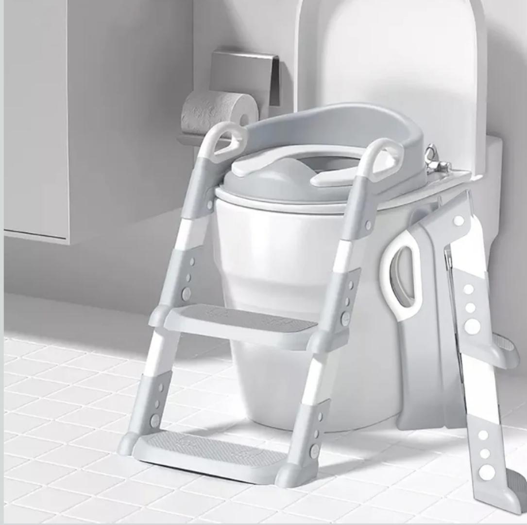 Potty Training Seat with Step Stool Ladder,Potty Training Toilet for Kids Boys Girls,Toilet Training Potty Seat Sturdy Comfortable Built in Non-Slip Steps Soft Pad for Baby Boys Girls