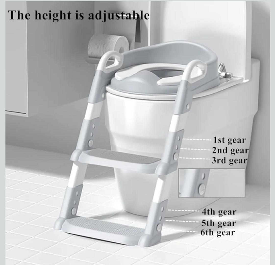 Potty Training Seat with Step Stool Ladder,Potty Training Toilet for Kids Boys Girls,Toilet Training Potty Seat Sturdy Comfortable Built in Non-Slip Steps Soft Pad for Baby Boys Girls