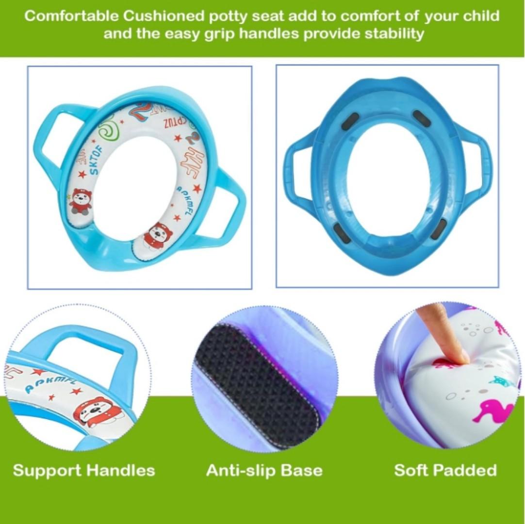 Toilet Training Seat Washable Potty Ring for Boy Girl Non-slip Design Portable and Easy to Clean for Home and Travel Use