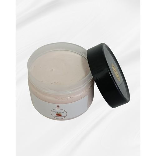 Nora Natural Whipped Shea Butter - Stretchmarks, Eczema, Scars And Elasticity (Strawberry-Rose) 250gms