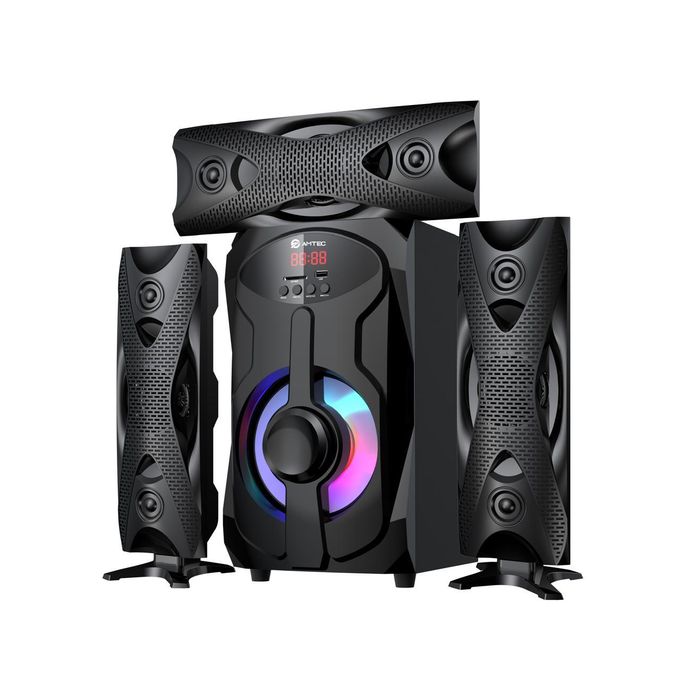 AMTEC AM-309 3.1-CHANNEL X-BASS HOME THEATER SYSTEM WITH 12,000 W PMPO & LED DISPLAY
