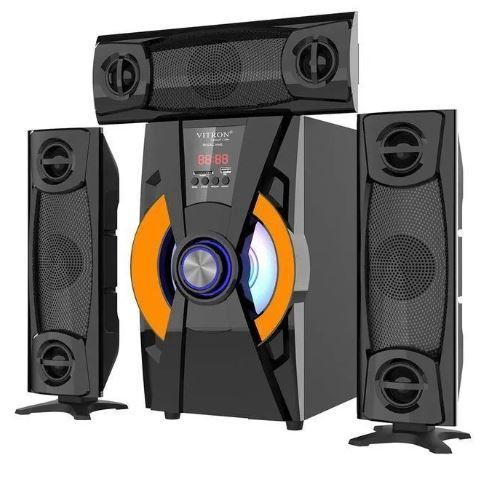 VITRON V642 3.1-CHANNEL MULTIMEDIA SPEAKER SYSTEM WITH BLUETOOTH, USB, FM, AUX, REMOTE CONTROL & LED DISPLAY